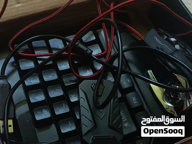 كيبورد و ماوس قيمنج مستعمل شهر بحاله الجديد لنق