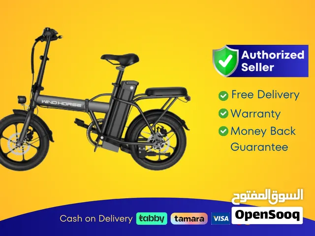 Wind Horse Electric Scooter 350W 30KM Range 35KM Speed, W2 A - Black