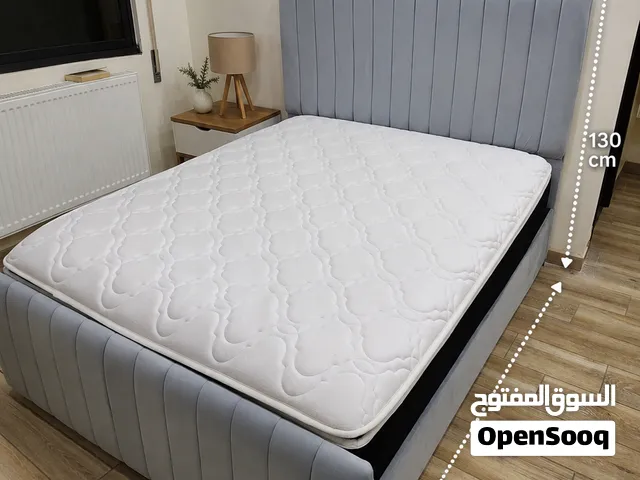 سرير بوكس مع جك هيدروليك لون ازرق سماوي مفرد ونص مع فرشة تفصيل سنة 2022