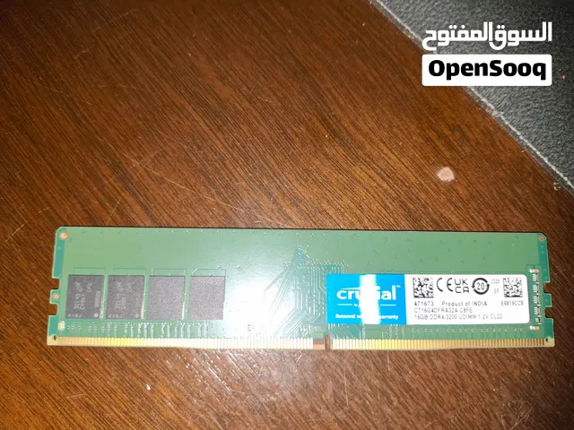 Crucial 16GB DDR4 Desktop RAM module (single stick) - used (Brand : Crucial)