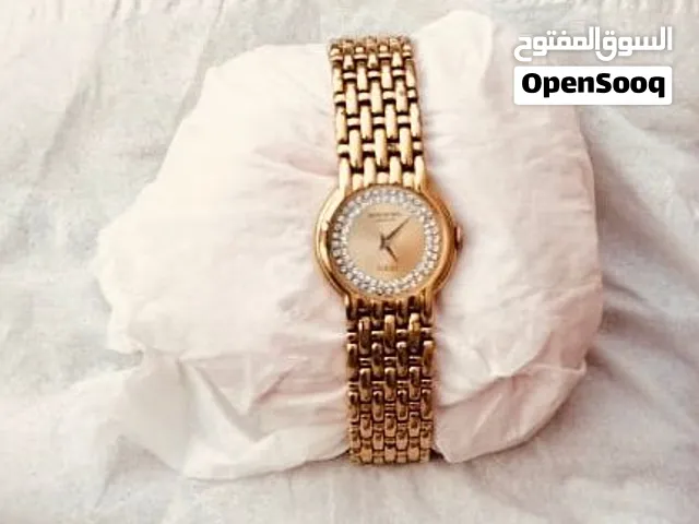 ساعة فاخرت ريموند سويسري مطليه بذهب عيار k18 مضمون على الشرط والفحص والسعر 1200 الف وميئتين سعودي