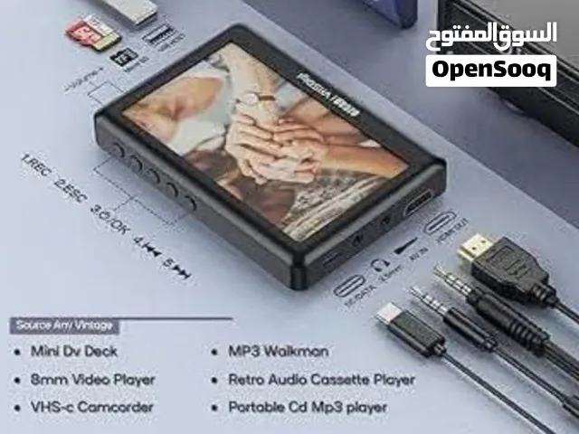 � جهاز تحويل وتشغيل الفيديو والصوت القديم إلى رقمي مع شاشة 5 بوصات