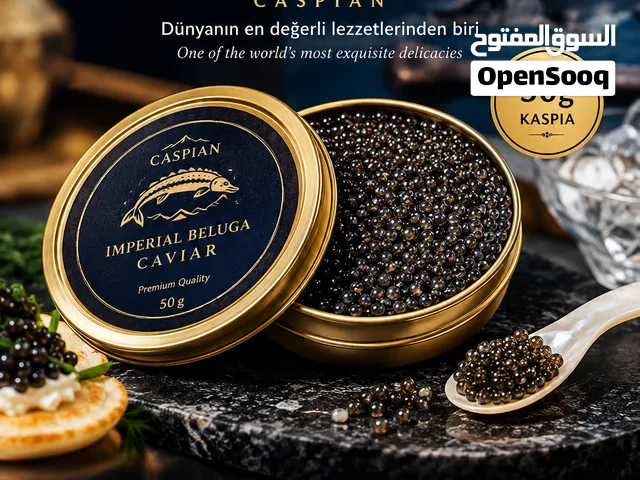 CASPIA Imperial Beluga Havyarı 50 g – İran’dan CASPIA Imperial Beluga Caviar 50g – Shipped from Iran