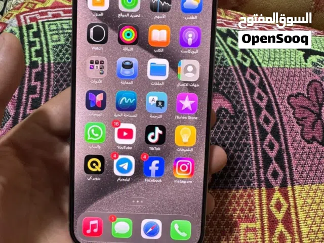 ايفون 15برو ماكس للبيع او مراوس ب16بروماكس الجهاز جديد مفكول من الشخط بطارية 80 عدد انسى الصرف كلش