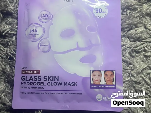 Glass skin hydrogel mask  From L’Oréal  +  more skin care products Paris  عروض على الكميه