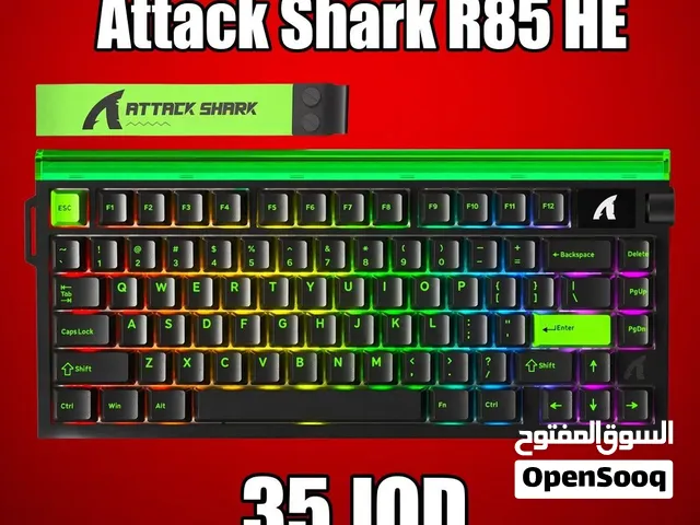 كيبورد Attack Shark R85 HE جديد ومتوفر توصيل بدينارين لجميع المحافظات