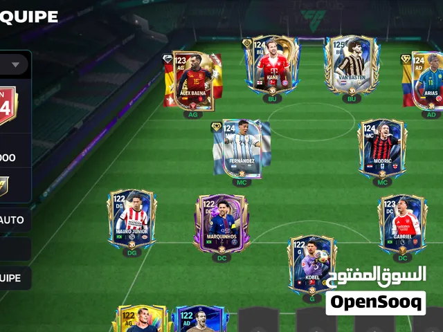 حساب لعبة FC Mobeil OVR124 فيفا موبايل