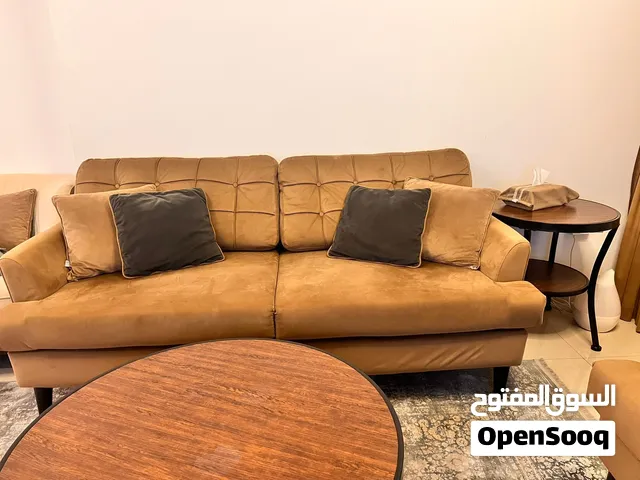 Sofa set with coffee table and side tables