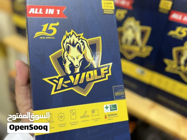 بكج الحماية الاقوى  X-wolf لحماية متكاملة للايفون 15 & 15 برو & برو ماكس