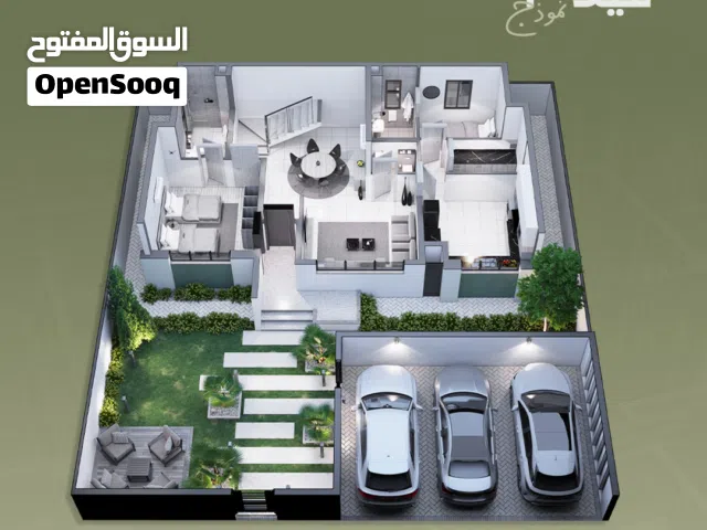 فيلا للبيع بتصميم واسع و3 غرف مع غرفة خادمة