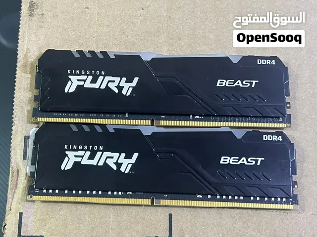 رامات 32 جيجا (16*2) سرعة 3200 Kingston Furry