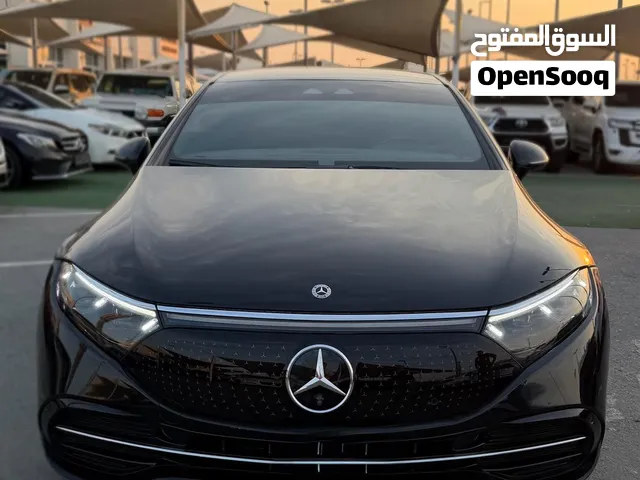 MERCEDES EQS 450+ (2022) LOW MILEAGE 0% DOWN PAYMENT مرسيدس بلون اسود ممشى قليل متاحة للتقسيط البنكي