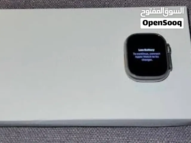 للبيع ساعة أبل واتش الترا الاصدار الثاني بدون اي مشاكل أو اعطال كامل اغراضها  الكرتون الشاحن الاصلي