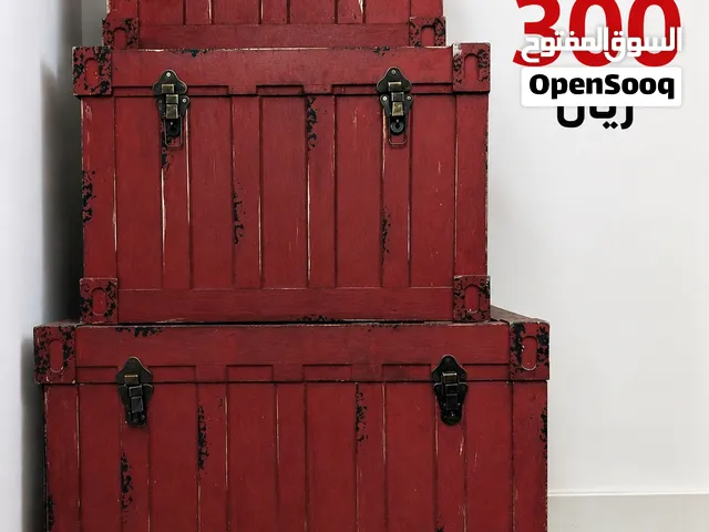 3 صناديق خشبية من النوع القديم قويه