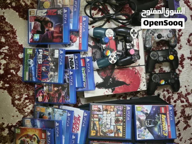 بلاستيشن 4 مع كامل الملحقات مناسبة للتجمعات العائلية و الاصدقاء (شوف الوصف)