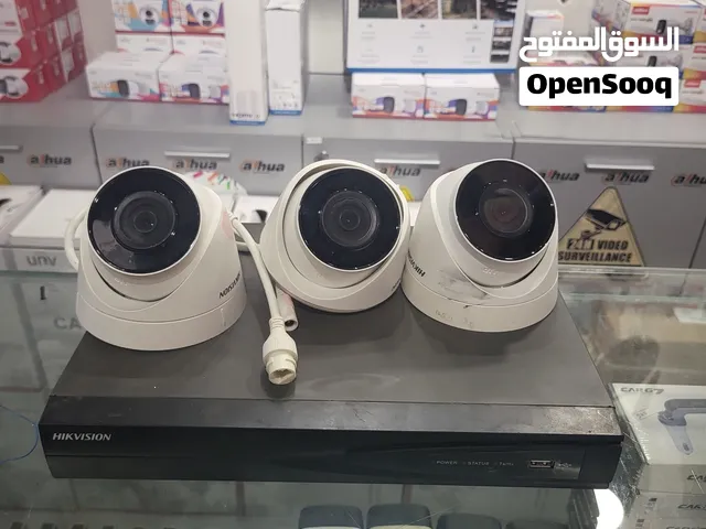للبيع 3 كاميرات ip مع حهاز nvr