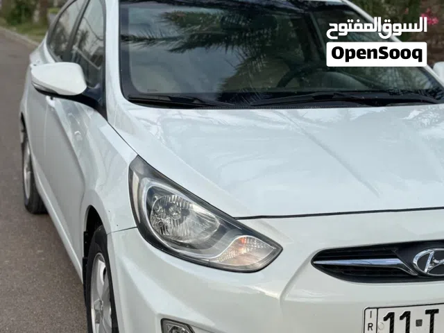 اكسنت رقم بغداد الجديد 2015 ابيض السياره جديده بدون نواقص