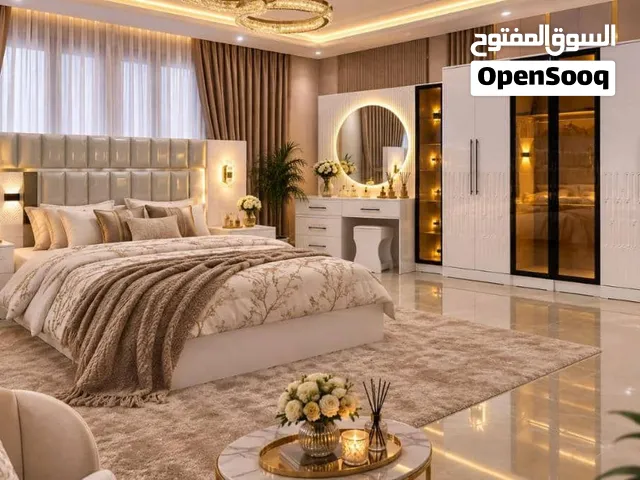 اثاث غرف نوم اللمسة الذهبية