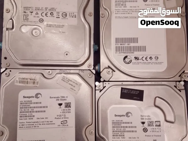 4 disques durs HDD 3 500gb 1 250gb a vendre utilisé fonctionnel