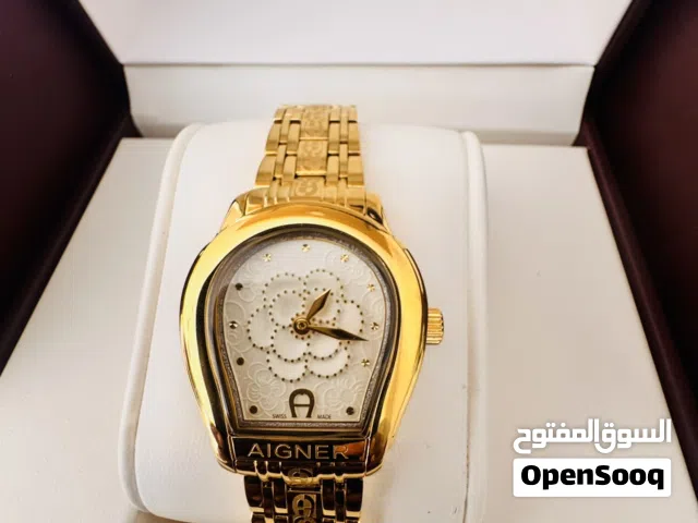 Aigner gold plated A shape new watch
