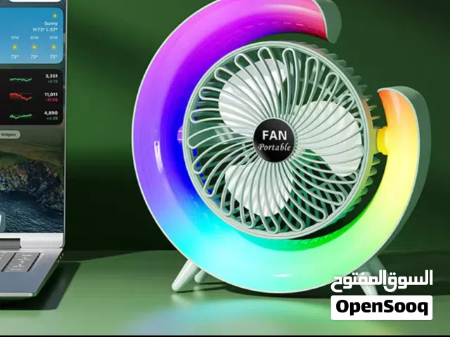 مراوح مكتبي مع اضائة LED