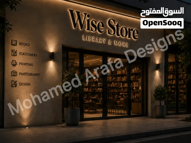 تصميم واجهات محلات احترافية بالذكاء الاصطناعي حسب الطلب