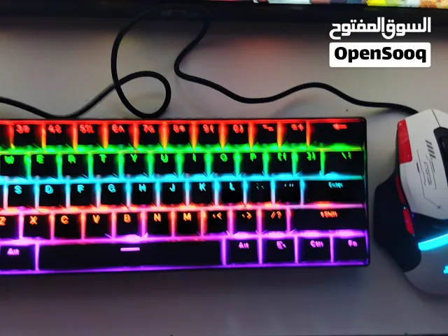 سلام عليكم كيبورد ميكانيكي براون اسويج +ماوس كيمنك