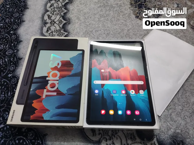 تابلت سامسونك s7 ذاكرة 128 رام 6 معالج سناب دراجون شاشة 11 انج ملحقاته كارتونته فقط