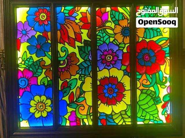 لوحة زجاج ملون صناعة يدوية