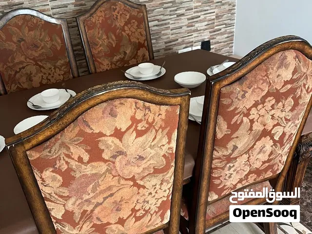 طاولة سفرة كلاسيكية فخمة مع 6 كراسي   ، طاولة طعام Luxurious dining table with 6 chairs