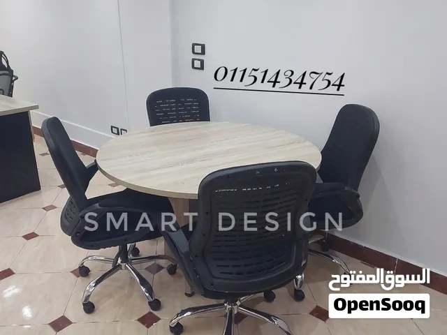 ترابيزه أو طاوله اجتماعات دائريه/meeting table خشب mdfاسبانى مستورد متاح جميع اثاث فرش الشركات