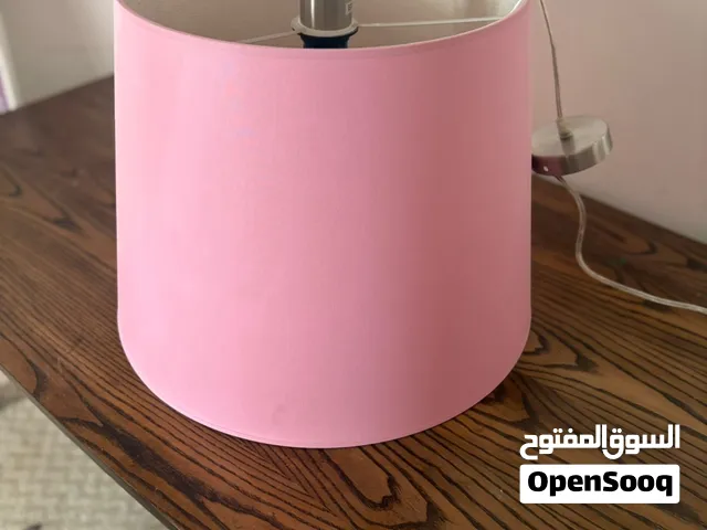 Pink big light for room for sale 15 BD  مصباح وردي كبير للغرفة للبيع بـ 15 دينار