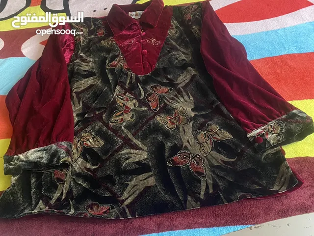 بيجامه كلاسيك قطيفه نبيتي 3 اكس لارج