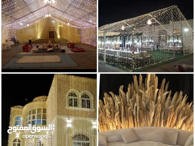 محل افراح ليتات زينه كوشة كوشه حفلات خيمة طاولات كراسيevents company