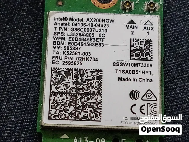 للبيع بطاقه شبكه لاجهزه الابتوب  intel Ax200 wifi 6
