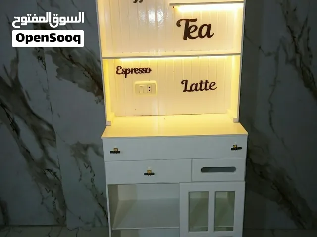 كوفي كورنر السعاده خامه mdf اسباني الدهان لاكيه 3 درج درفه زجاج المقاس طول 173 سم عمق 35 سم عرض 7
