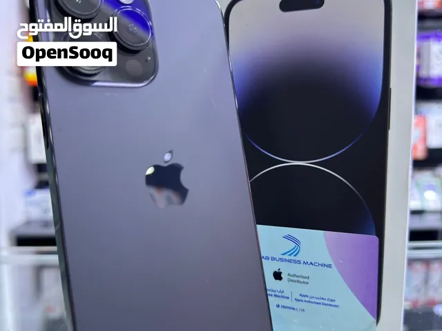 iPhone 14 Pro Max 128 GB / 80% ايفون 14 برو ماكس مستخدم بحالة ممتازة جدا مع الكرتونة وارد شرق اوسط