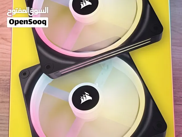 مراوح الحاسوب Corsair iCUE LINK QX140 RGB Starter Kit مراوح 2 مع وحده التحكم كامل الملحقات