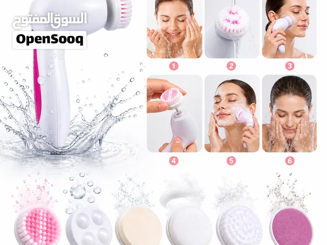 جهاز تدليك وتنظيف الوجه 6 في 1 ... للعناية بالبشرة