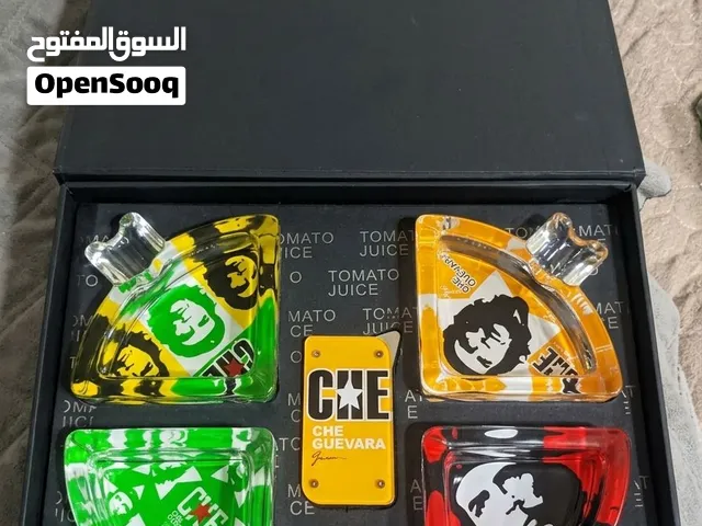 طقم منافض جيفارا زجاج سميك فاخر - مخزن قديم 15 سنة واكثر (جديد كرتونة مش مستخدم نهائياً)