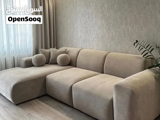BRAND NEW L SHAPE BUFF MODEL SOFA WITH 5 YEAR WARRENTY FOR FOAM AND WOOD 3+2 TOTAL 5 MITER SOFA