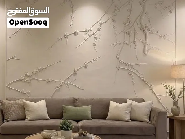 لوحات وجداريات  ومجسمات نحت يدوي