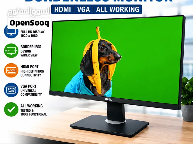 DELL 23-INCH BOADLESS MONITOR HDMI VGA ALL WORKING