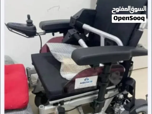 كرسي كهربائي متحرك للبيع بسعر ممتازه جد مستخدم نظيف شبه جديد ماركه عالميه