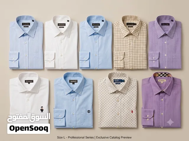 9 Authentic Men's Designer Shirts Lot (Massimo Dutti, Burberry, Polo & More)