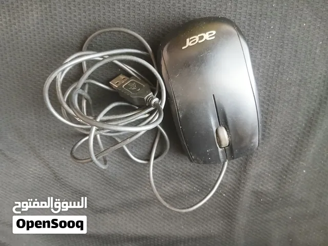 فأرة حاسوب سلكية أصيلة Acer USB بلون أسود تعمل بشكل ممتاز