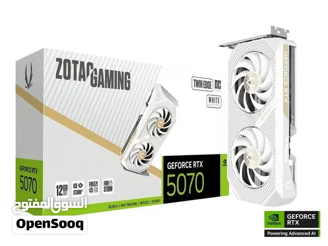 كرت RTX 5070 Twin oc ابيض جديد