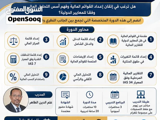 دوؤة اعداد وتحليل القوائم المالية اون لاين