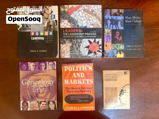 مجموعة كتب إنجليزية ومنوعة (جامعية وتاريخية)