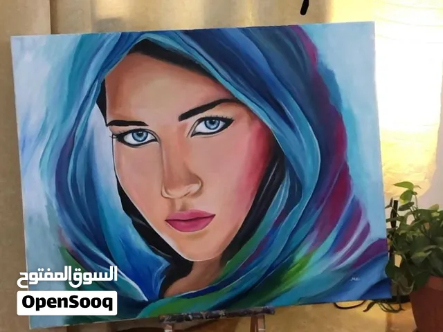 لوحات فنية أصلية مرسومة باليد (زيت وأكريليك) لهواة الفن الراقى